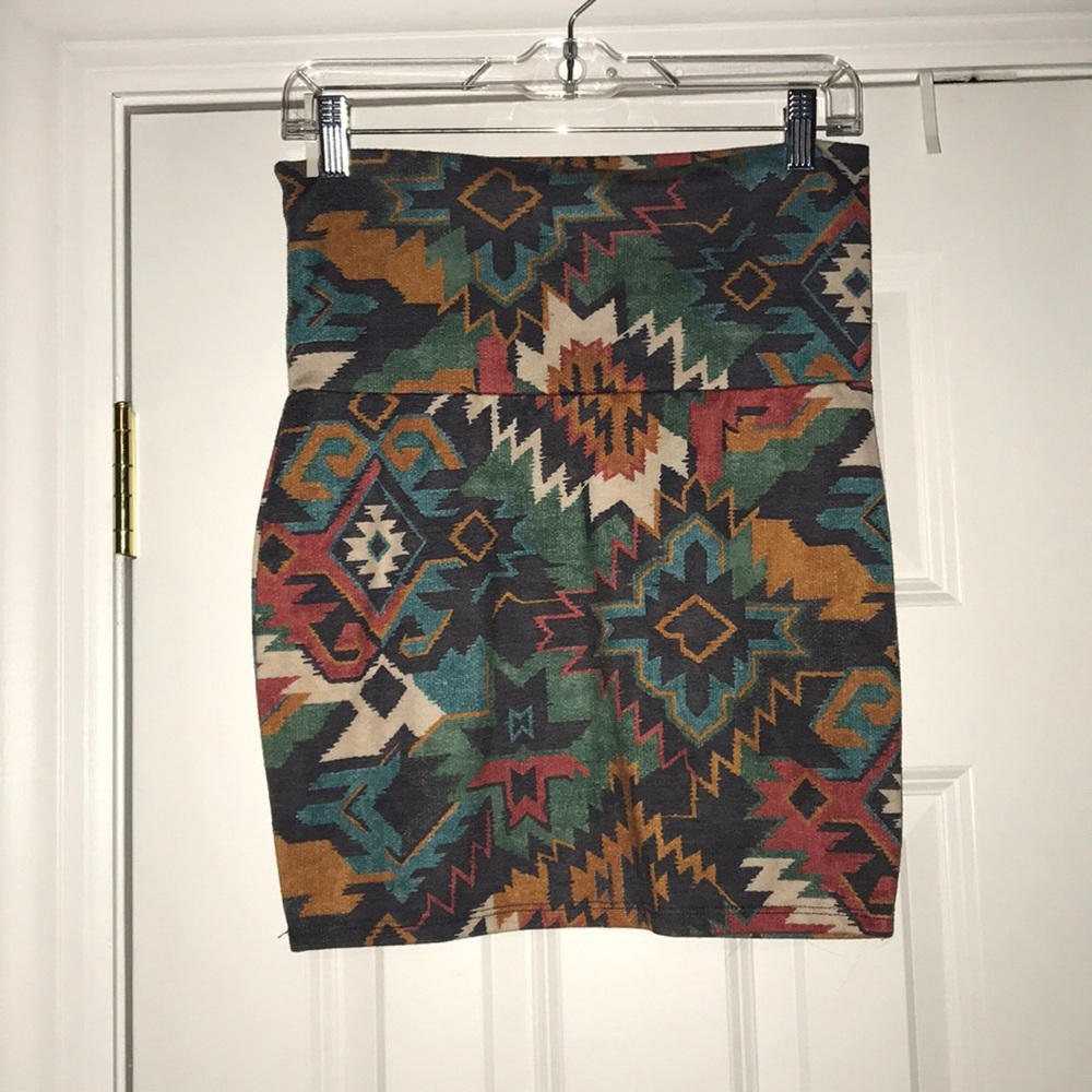 Aztec pencil skirt